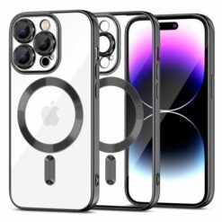 iPhone 15 Pro MagSafe Wireless Charging Case ( Black )