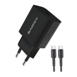 Super Fast Charger with C-C Cable XSS-AC66PD - Black