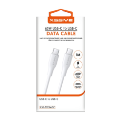 C To C Charging Cable - 65W  3A - 1M - White