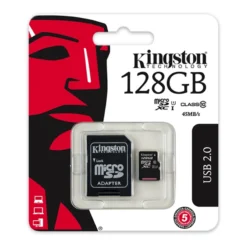 Kingston MicroSD + Adapter 128GB Class 10