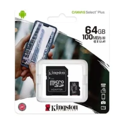 Kingston MicroSD + Adapter 64GB Class 10