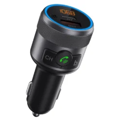 Xssive 24W PD Fast Charging Wireless FM Carkit+ Music Player XSS-FM13