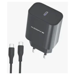 Xssive 25W PD3.0 Super Fast Charger with C-C Cable XSS-AC66NB - Zwart