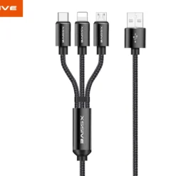 Xssive Braided Multi Cable 3in1 USB XSS-BRAIDED3IN1N