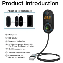 Xssive Wireless FM Transmitter + Music Player XSS-FM11