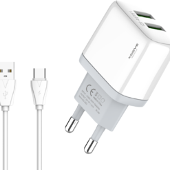 Xssive Duo USB Charger+Cable USB-C 2.1A XSS-AC54-C - White