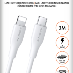 Xssive TPE Serie 20W Type-C to 8 Pin Cable 3m XSS-TPE3MCL - Wit