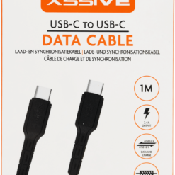 Xssive Type-C to Type-C Cable 1m XSS-PVC100CC -Zwart