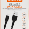 Xssive USB Cable Type-C 2m XSS-PVC200C - Zwart