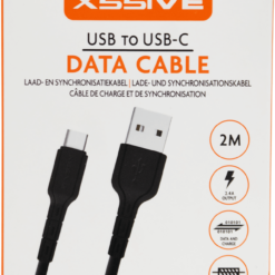 Xssive USB Cable Type-C 2m XSS-PVC200C - Zwart